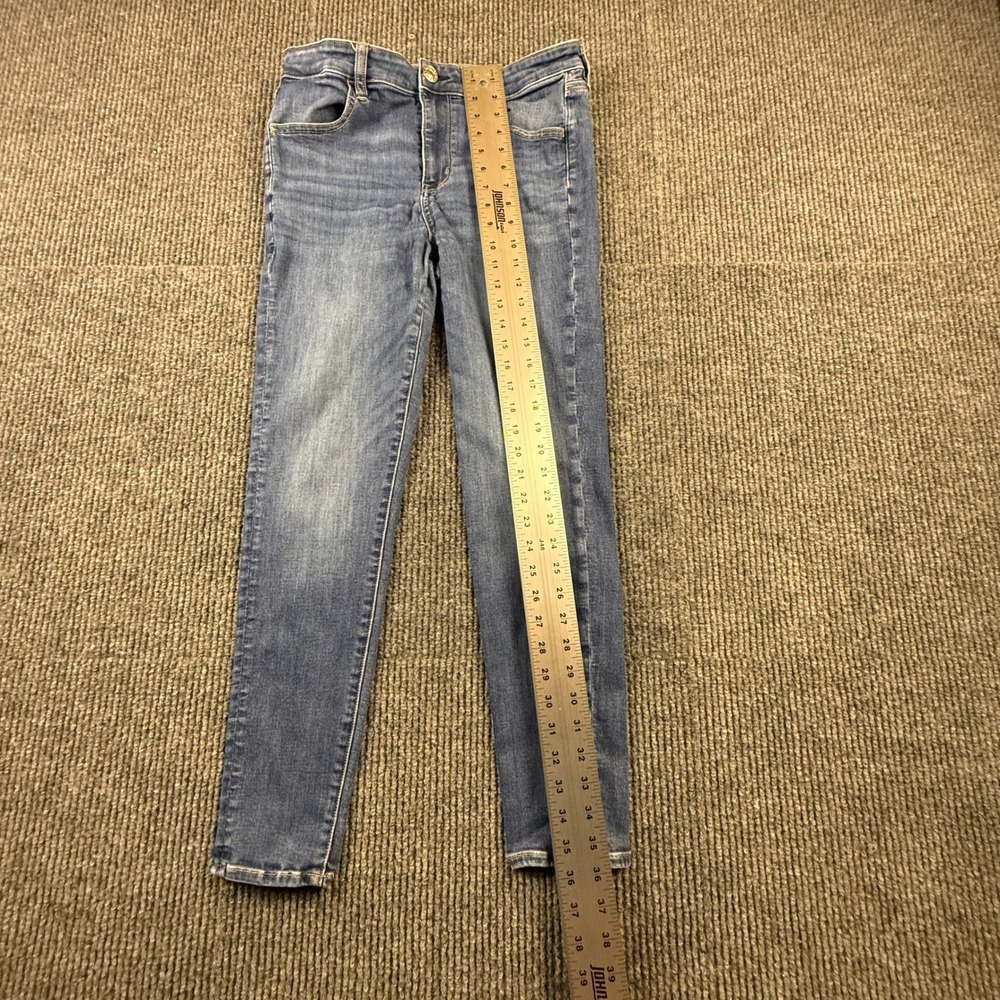 American Eagle Next Level Stretch Skinny Jeans Womens 12R Medium Wash Blue - Picture 4 of 16